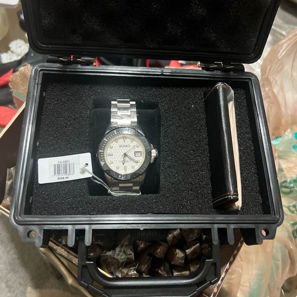 Rado Silver and Black Watch with Date Display